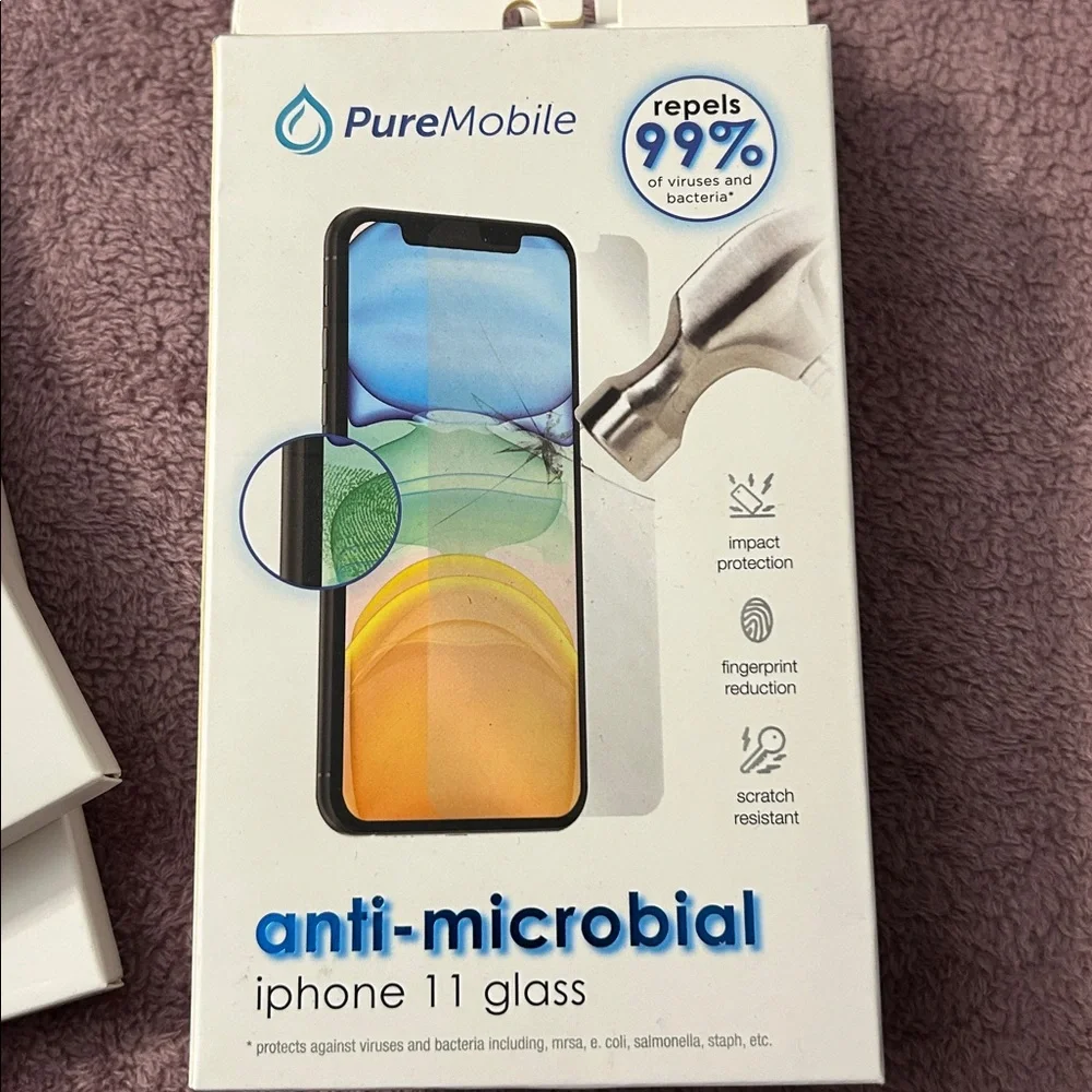 PureMobile Anti-Microbial iPhone 11 Glass Protector